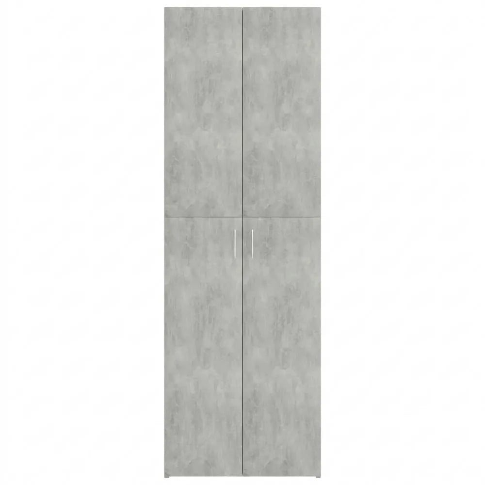 Vielseitiger Aktenschrank in Betongrau 60x32x190cm
