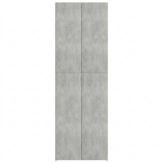 Vielseitiger Aktenschrank in Betongrau 60x32x190cm